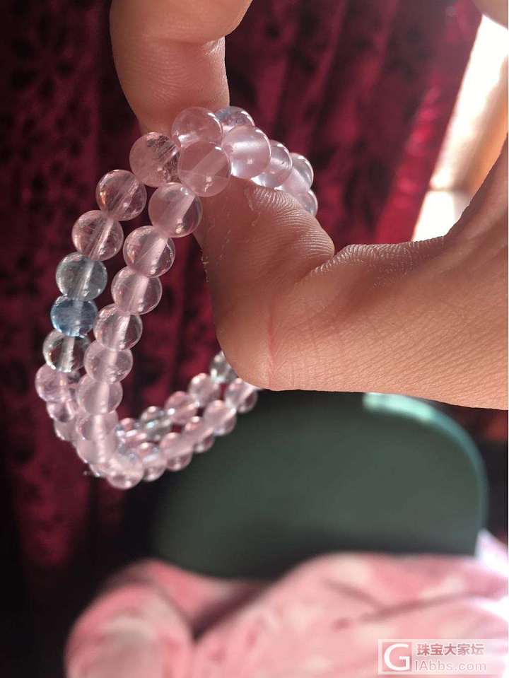 摩根石与莫粉_珠串水晶