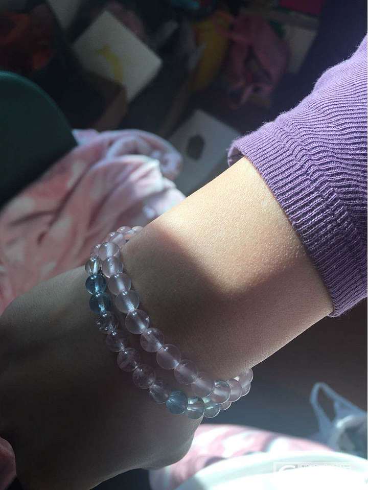 摩根石与莫粉_珠串水晶