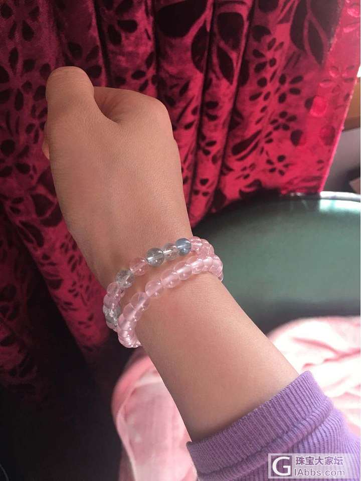 摩根石与莫粉_珠串水晶