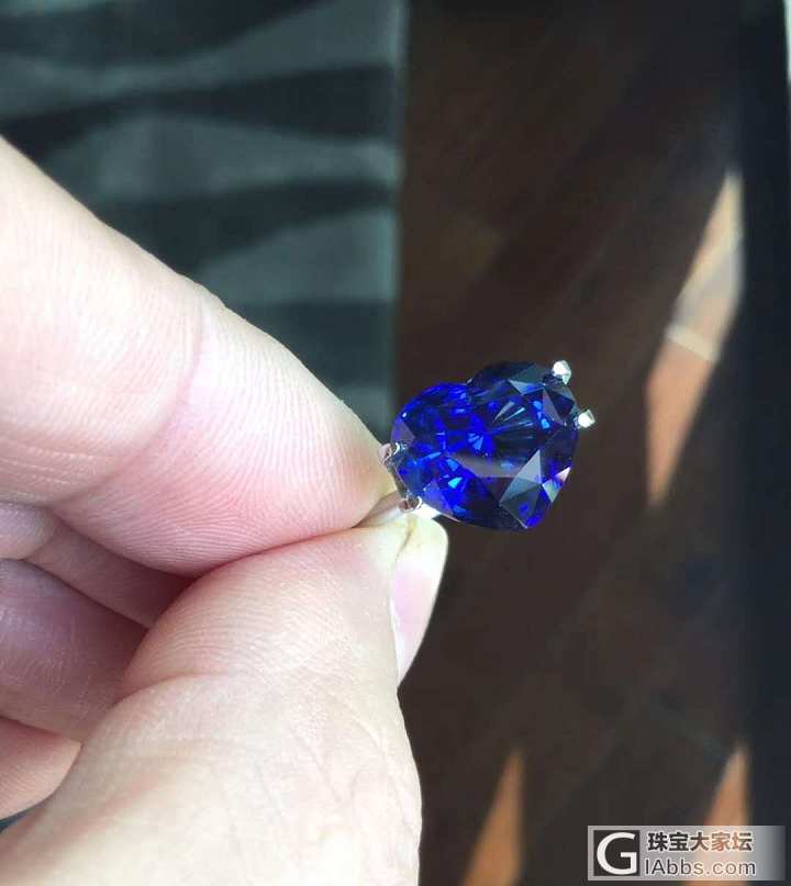 ##中颐收藏级别皇家蓝蓝宝石## 6.62ct  心形_刻面宝石蓝宝石中颐彩色宝石