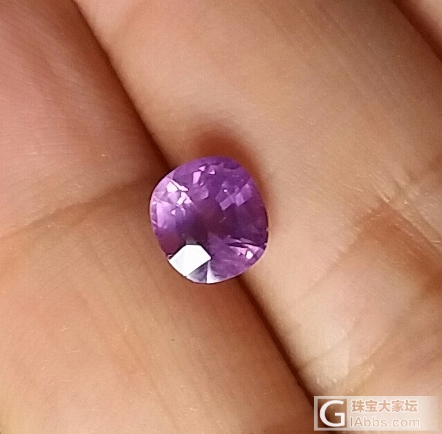 紫粉蓝宝_刻面宝石蓝宝石