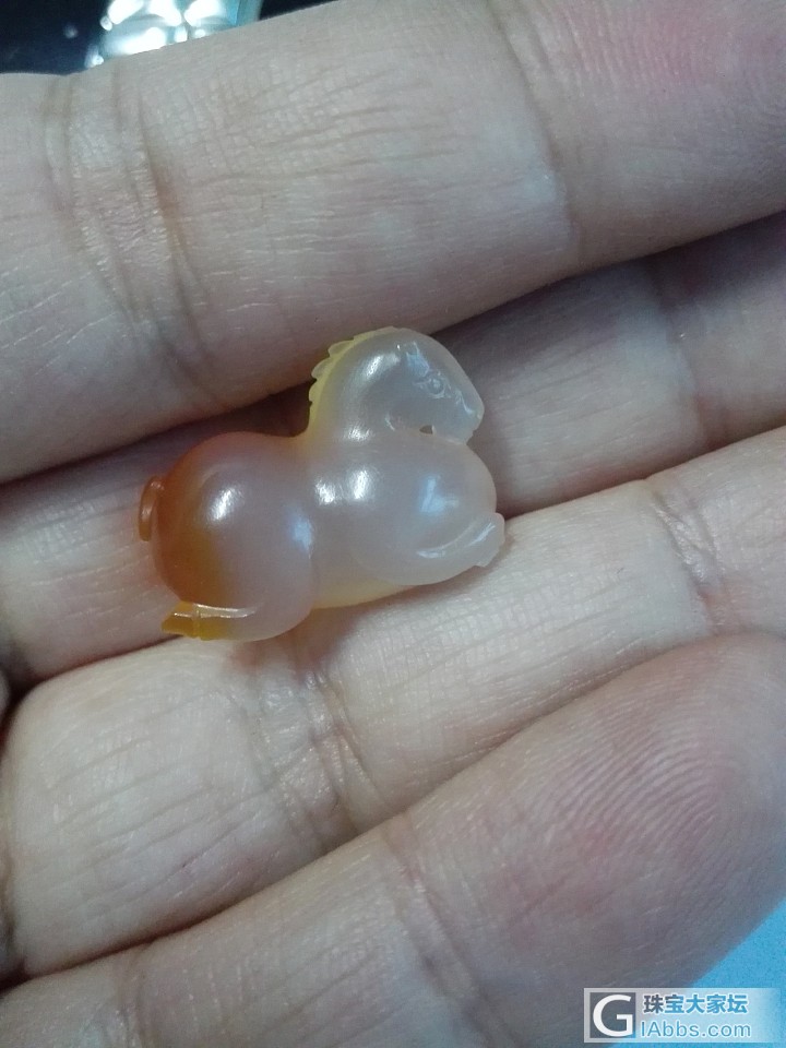 马儿啊，你好肥你好肥😊_挂件玛瑙