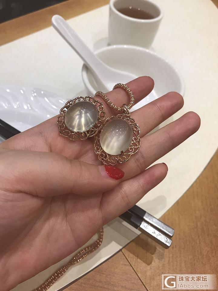 一直忘记拿出来戴的月光石戒指和吊坠_吊坠月光石