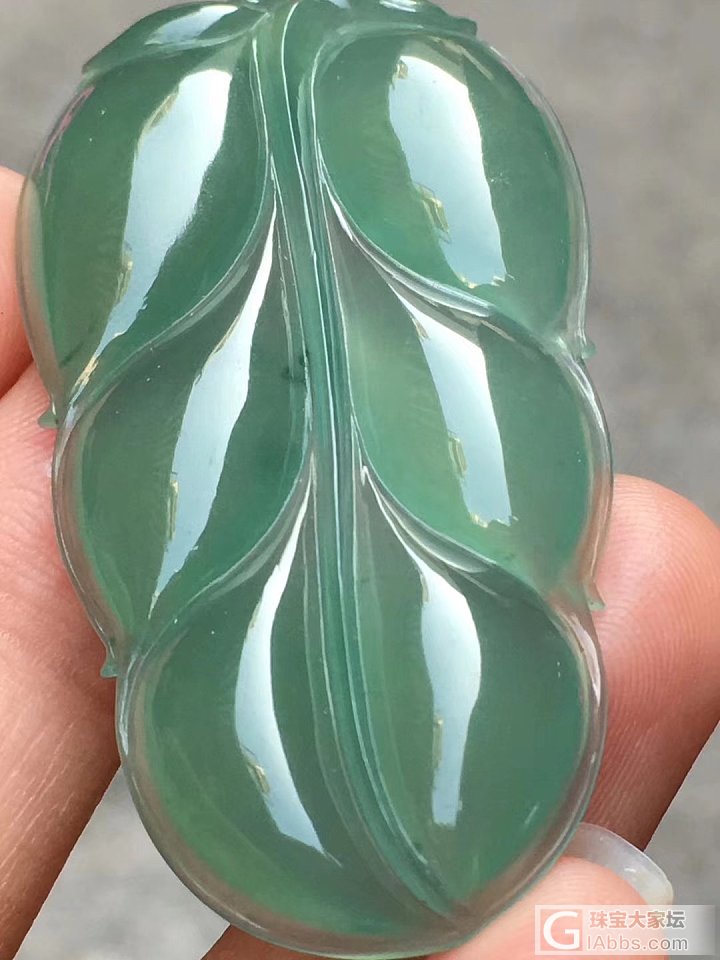 翡翠叶子_挂件翡翠