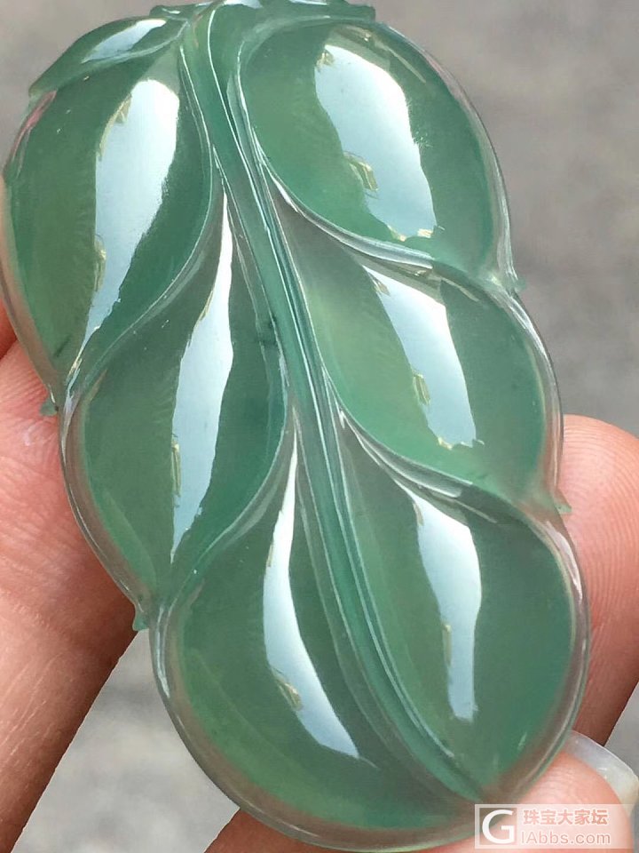 翡翠叶子_挂件翡翠