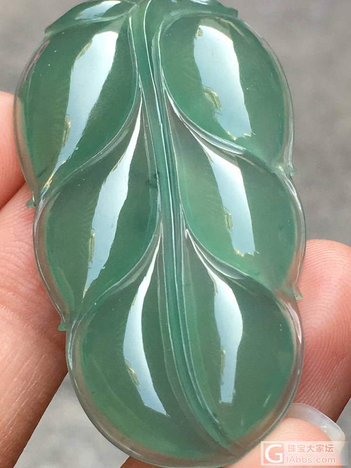 翡翠叶子_挂件翡翠