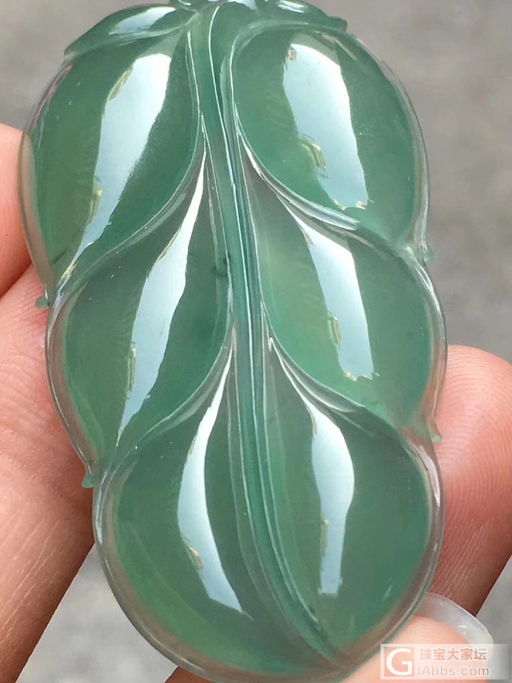 翡翠叶子_挂件翡翠