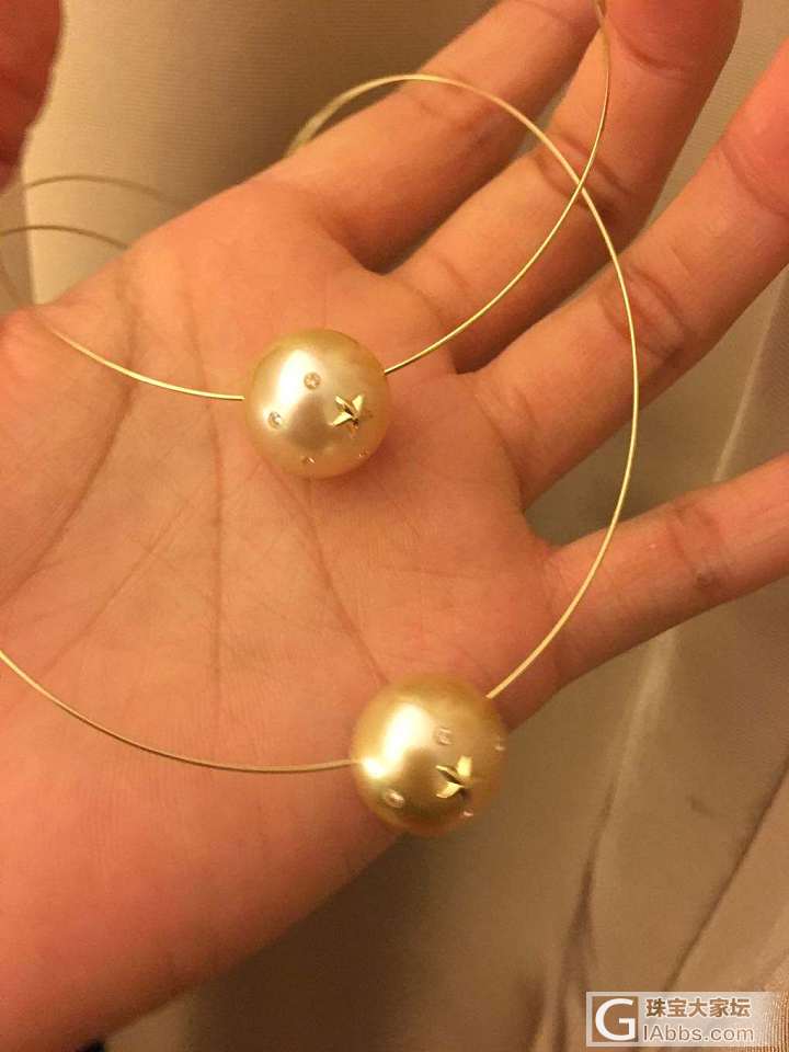 刚刚从香港展会上淘回来的成品_项圈海水珍珠