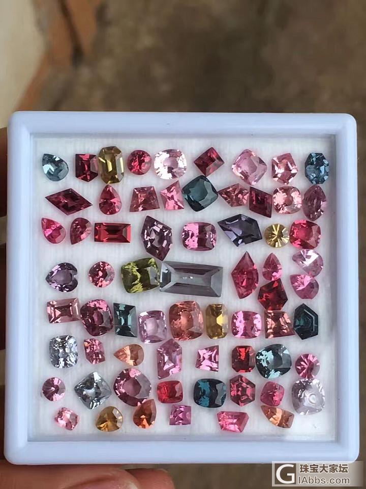缅甸彩色宝石 整盒 600不议退 有喜欢的吗 喜欢请微 谢谢_刻面宝石尖晶石