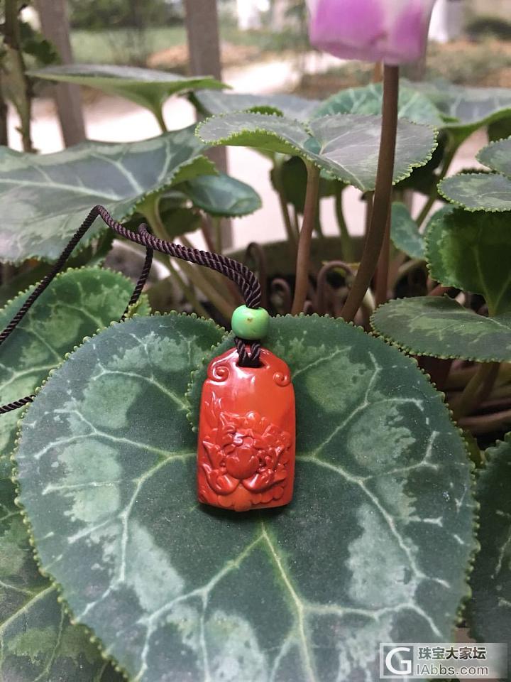牡丹锁_挂件南红