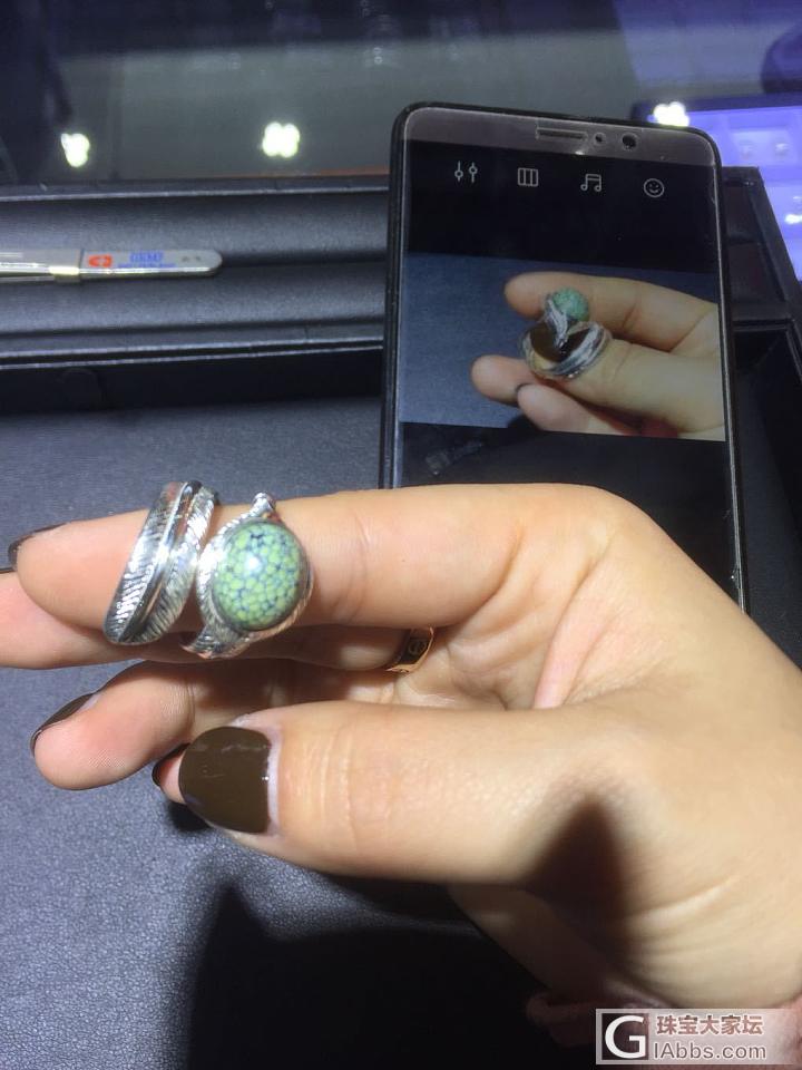 还记得这个戒面吗？羽毛款_戒指松石