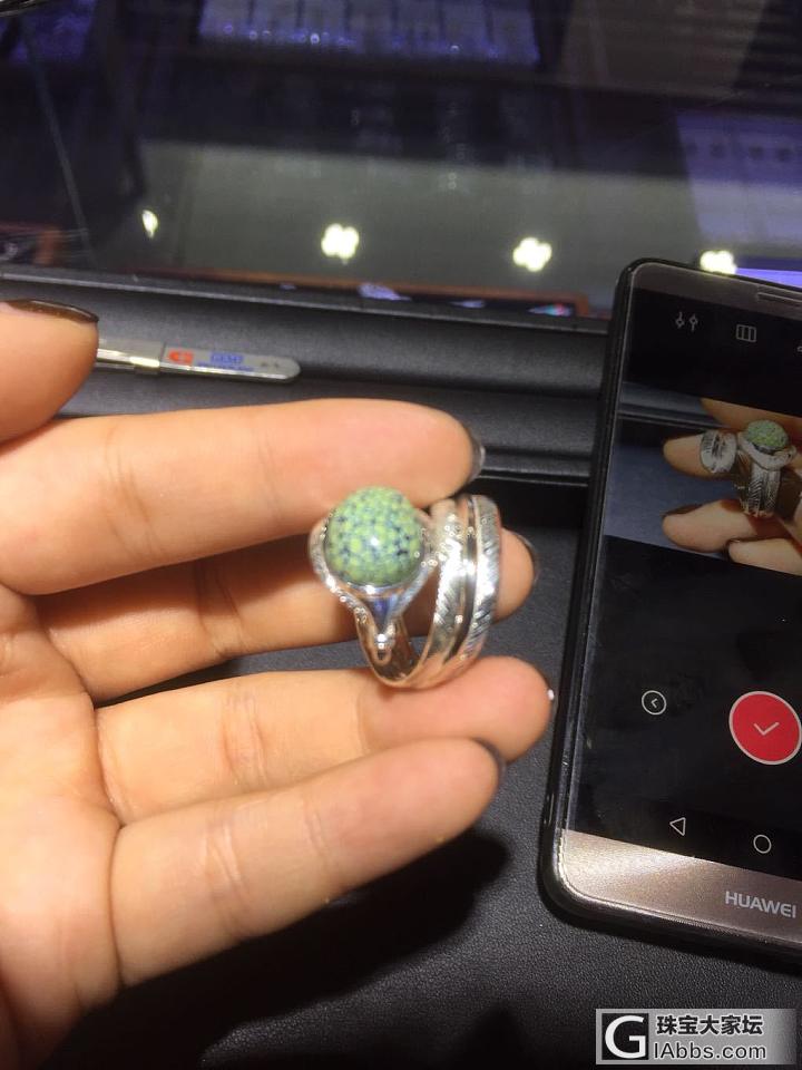 还记得这个戒面吗？羽毛款_戒指松石