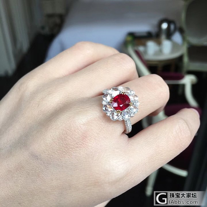 【卡禄珠宝】2克拉无烧鸽血红宝石戒指，仙女款，专业名贵宝石批发_戒指红宝石
