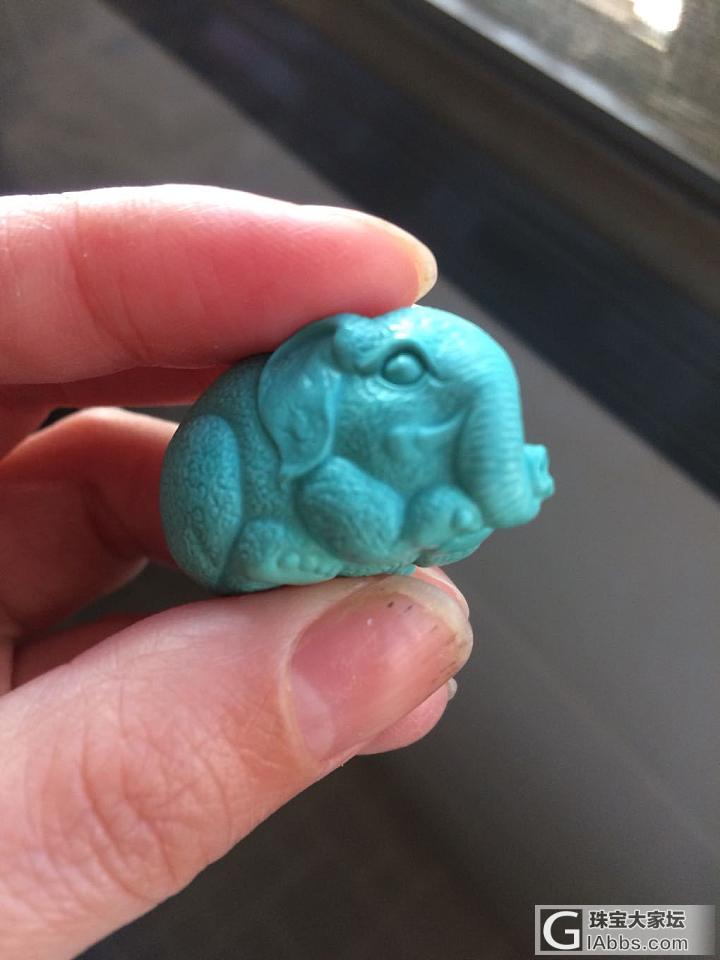 有人说这个大象的象鼻子不好看，大象表示要哭一鼻子_雕刻松石