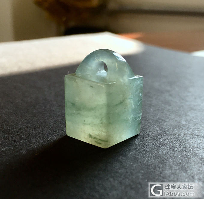 ～落花寂寂委青苔～_印章翡翠