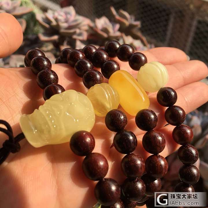 发下自己玩的石头_半成品打磨蜜蜡