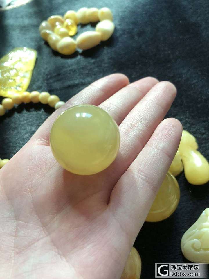 蜜蜡，碧玺，金子和七零八碎_挂件蜜蜡