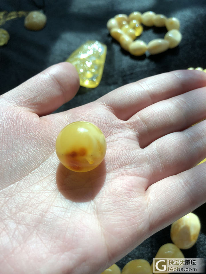 蜜蜡，碧玺，金子和七零八碎_挂件蜜蜡