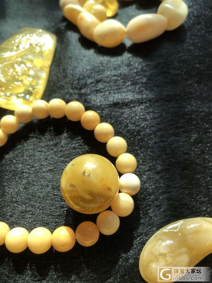 蜜蜡，碧玺，金子和七零八碎_挂件蜜蜡