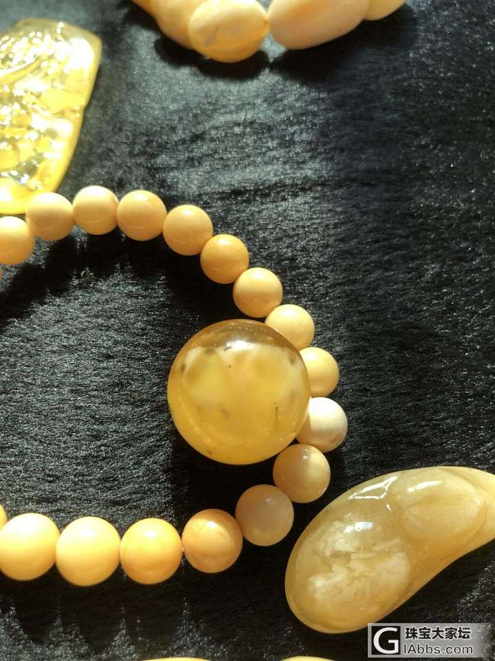 蜜蜡，碧玺，金子和七零八碎_挂件蜜蜡