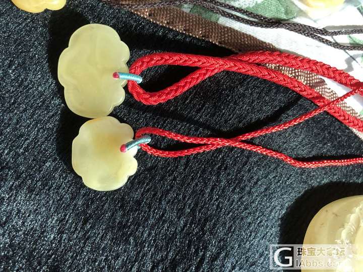 蜜蜡，碧玺，金子和七零八碎_挂件蜜蜡
