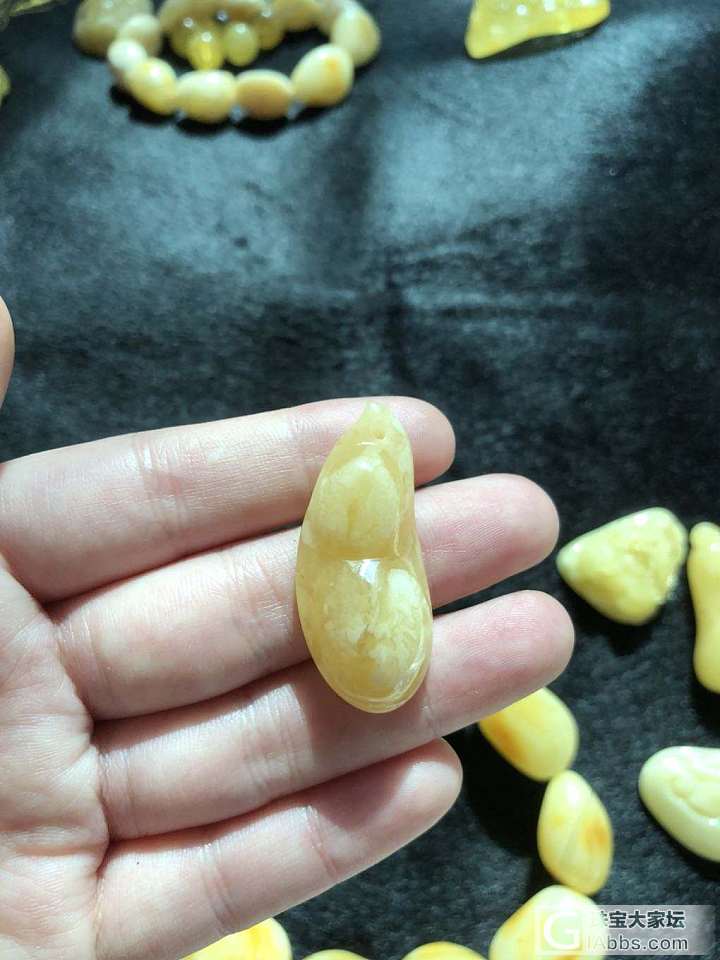 蜜蜡，碧玺，金子和七零八碎_挂件蜜蜡