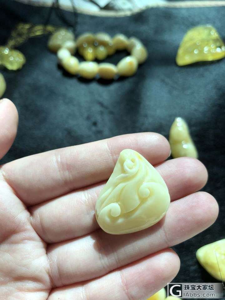 蜜蜡，碧玺，金子和七零八碎_挂件蜜蜡
