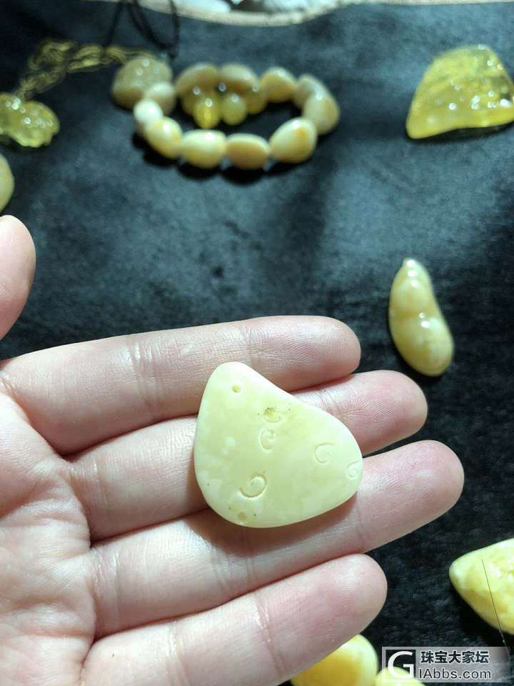 蜜蜡，碧玺，金子和七零八碎_挂件蜜蜡