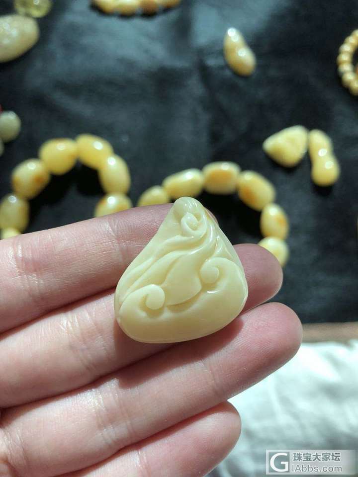 蜜蜡，碧玺，金子和七零八碎_挂件蜜蜡