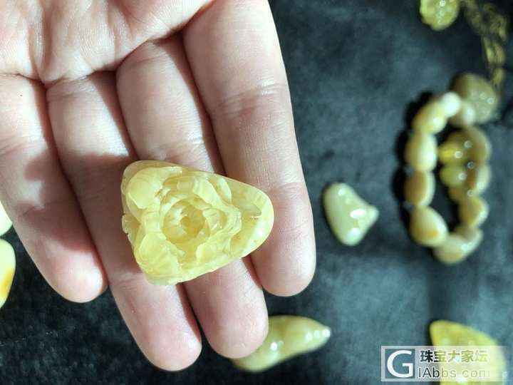 蜜蜡，碧玺，金子和七零八碎_挂件蜜蜡