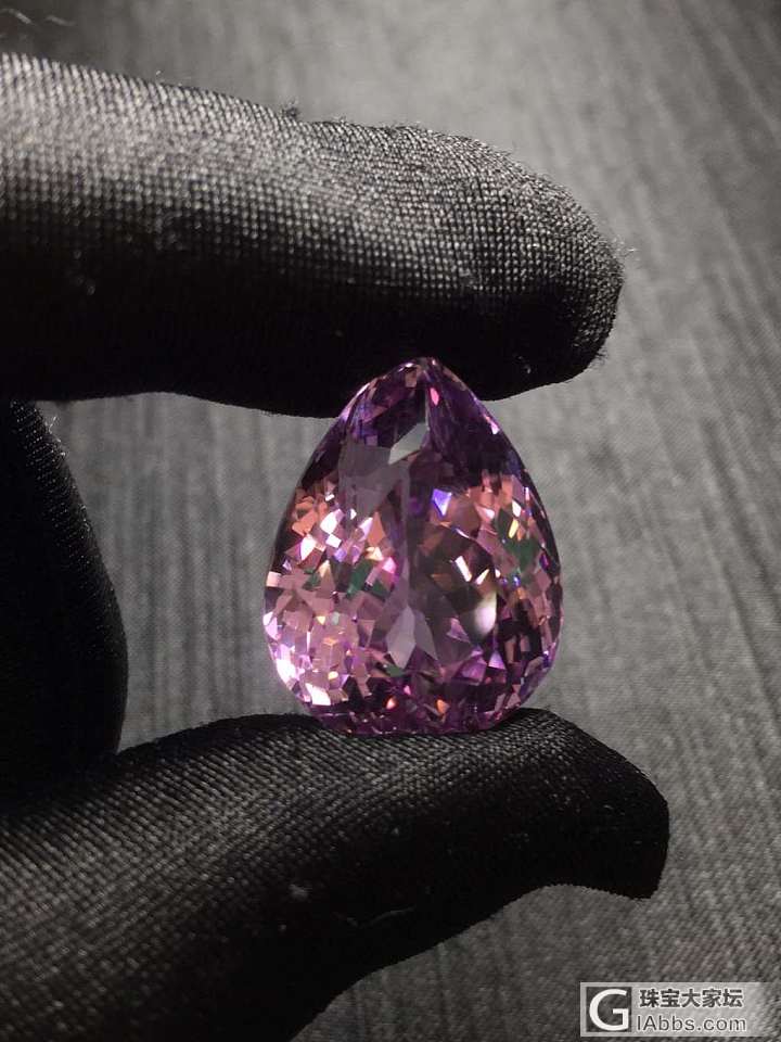 紫锂辉戒面！关注Vx   473056733_刻面宝石锂辉石