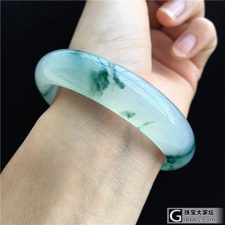 这样的冰飘翡翠，美到让人窒息~~_手镯翡翠