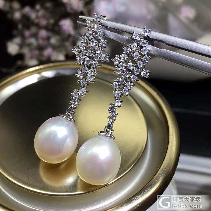 【特价💰：198元】每日特价款，现货只有一对，纯银镶嵌！搭配天然淡水珍珠，椭圆，..._耳坠珍珠