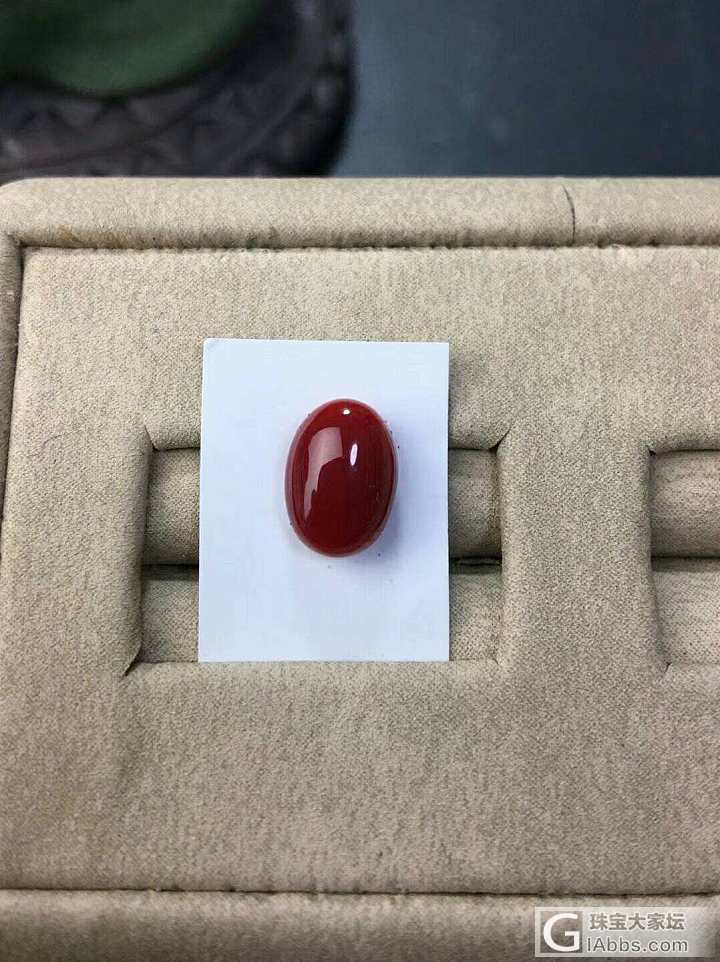 阿卡珊瑚戒面_蛋面珊瑚