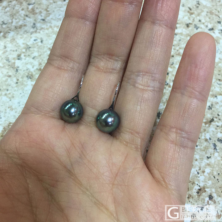 新入大溪地珍珠耳环_耳环海水珍珠珍珠