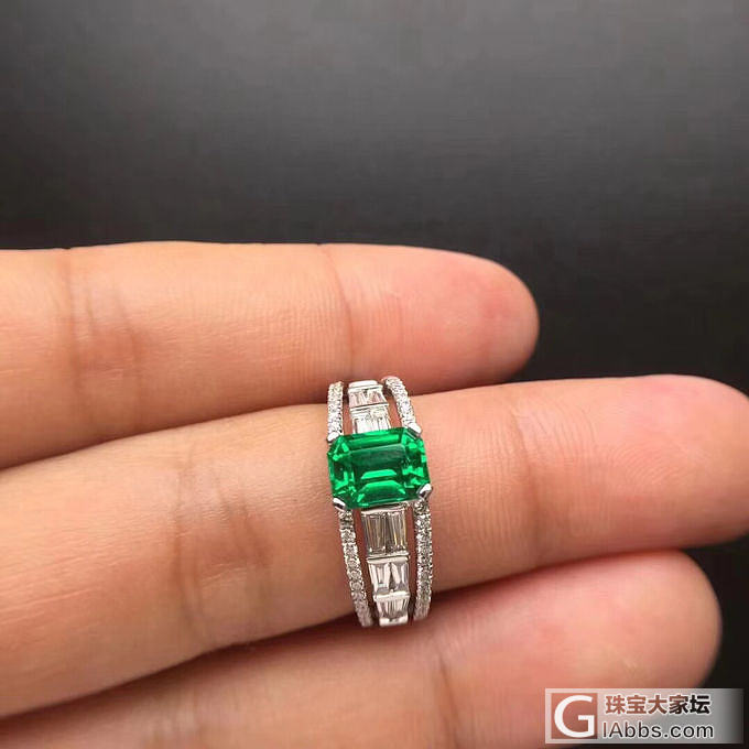 哥伦比亚木佐祖母绿欣赏_戒指祖母绿