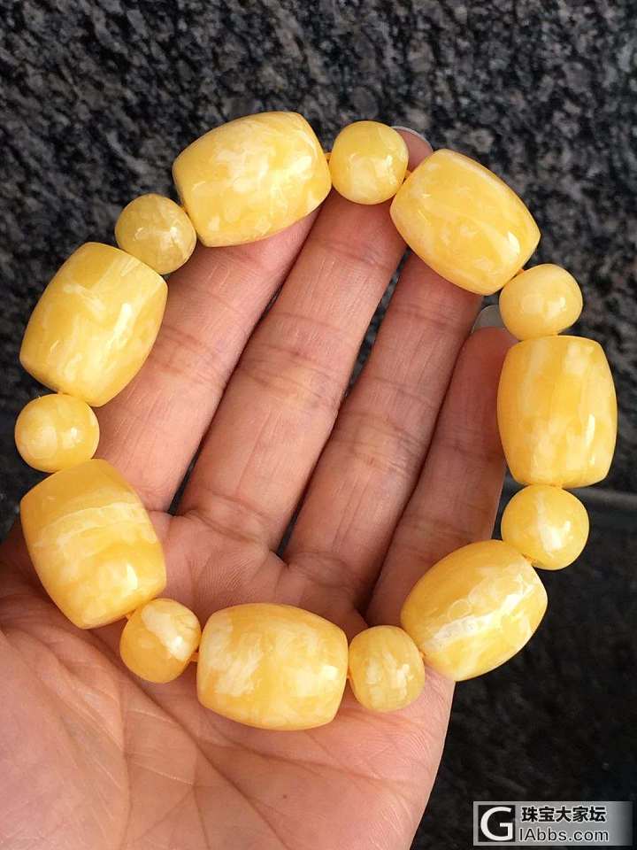 桶珠手串_珠串蜜蜡