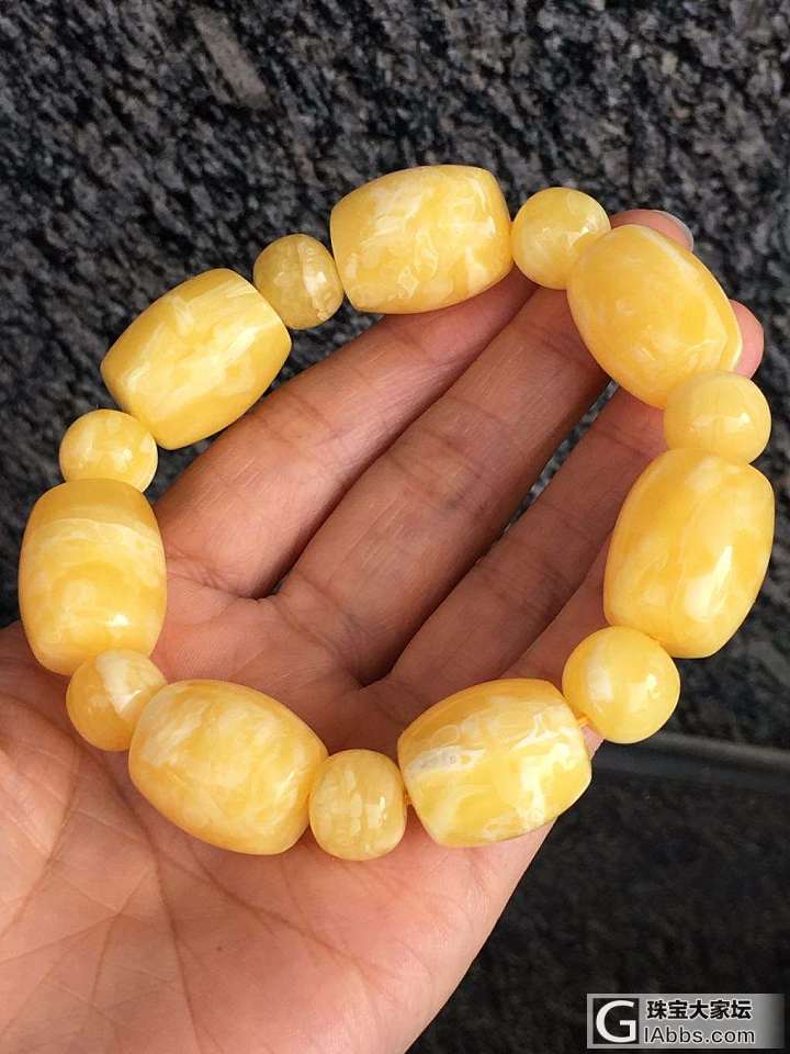 桶珠手串_珠串蜜蜡