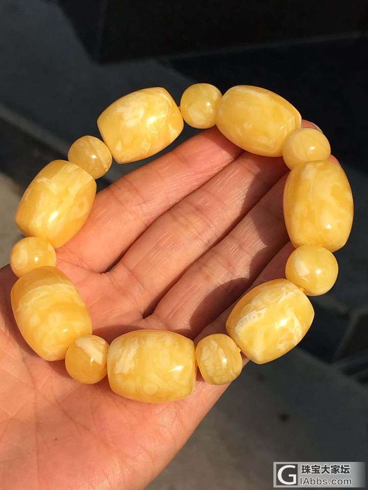 桶珠手串_珠串蜜蜡