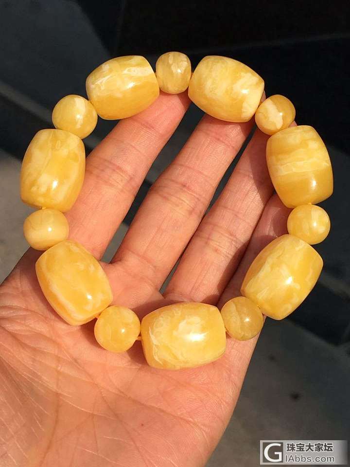 桶珠手串_珠串蜜蜡