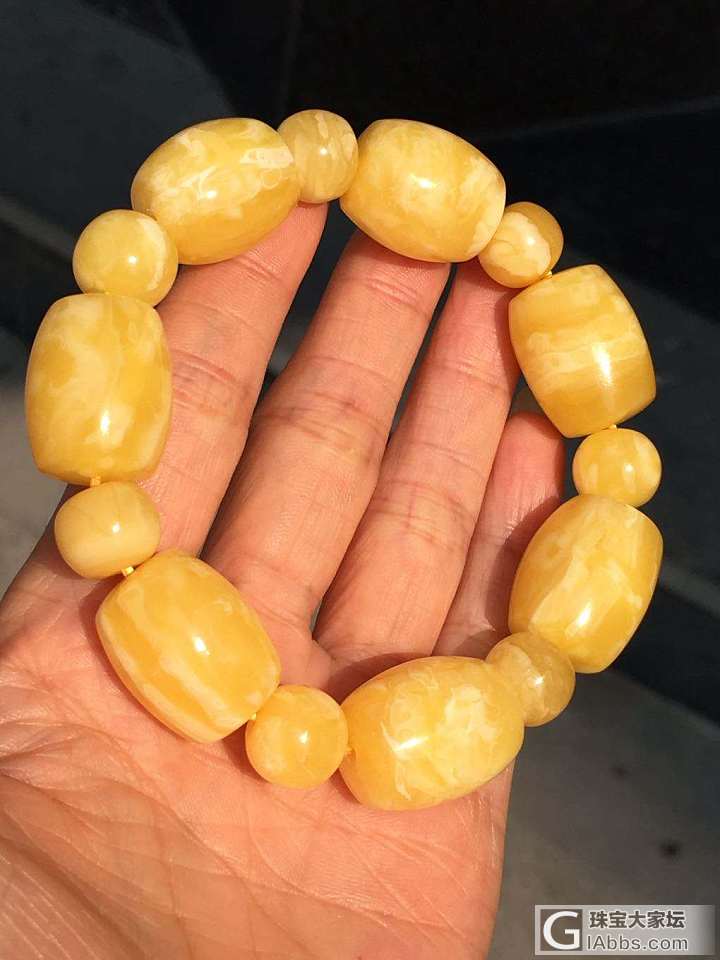 桶珠手串_珠串蜜蜡