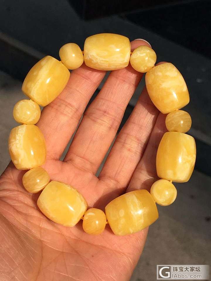 桶珠手串_珠串蜜蜡