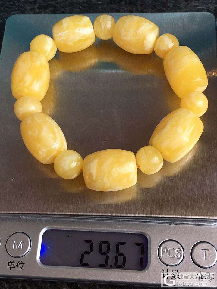 桶珠手串_珠串蜜蜡