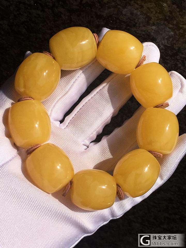 俄料桶珠手串_珠串蜜蜡