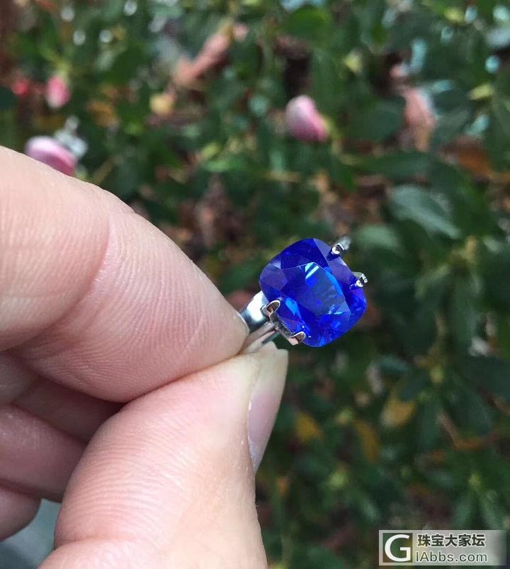 ##中颐完美级别矢车菊蓝宝石##  3.55ct_刻面宝石蓝宝石中颐彩色宝石