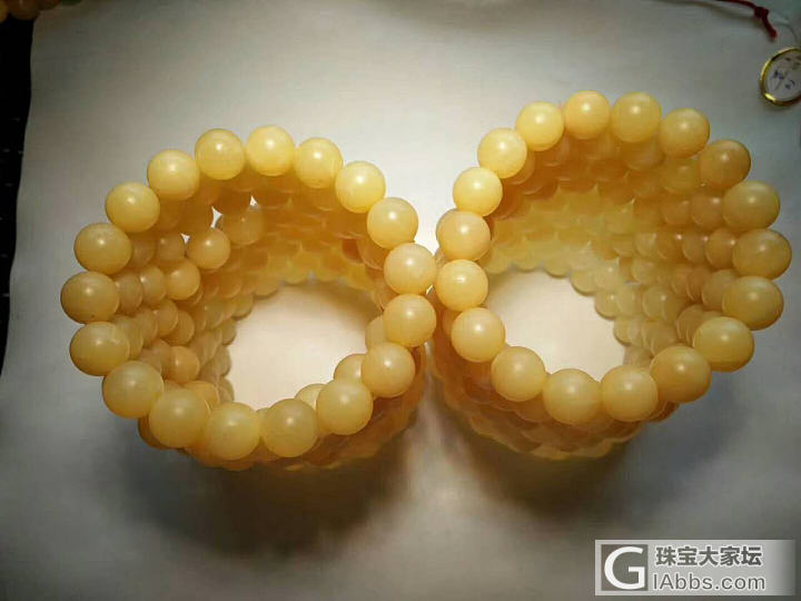 18串1.0黄硨磲_砗磲珠串
