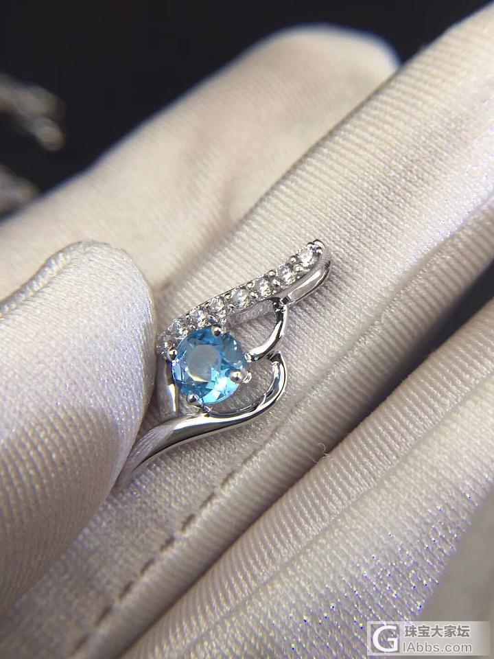 托帕石吊坠，0.431ct，一克拉四爪项链_吊坠托帕石
