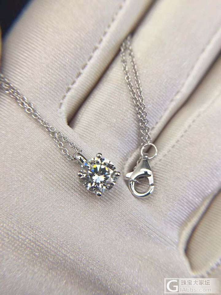 托帕石吊坠，0.431ct，一克拉四爪项链_吊坠托帕石