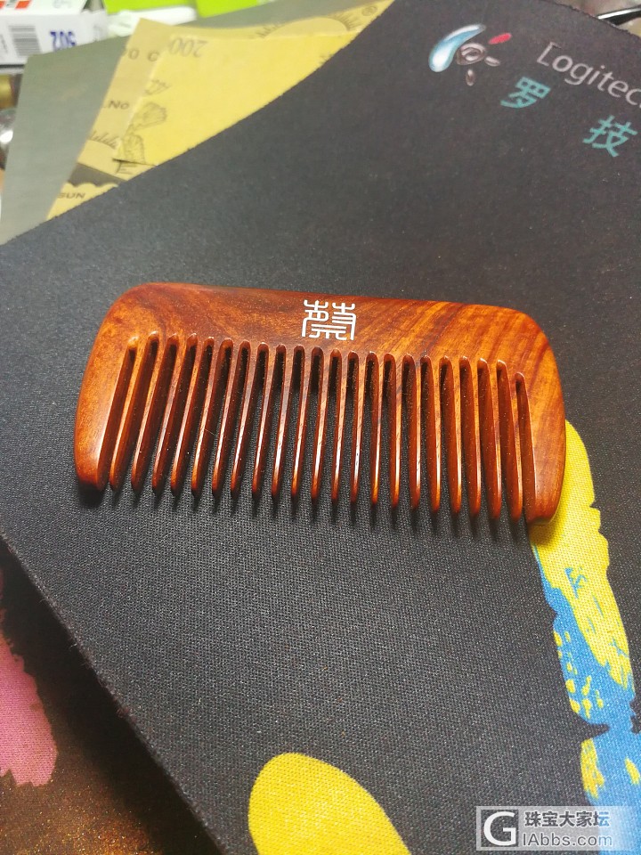 小叶紫檀木梳_梳子小叶紫檀金工