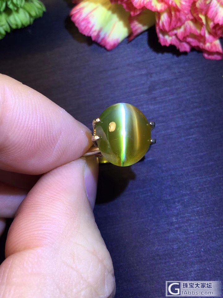 ##中颐天然斯里兰卡金绿猫眼##  7.66ct  GRS证书_猫眼金绿宝石中颐彩色宝石